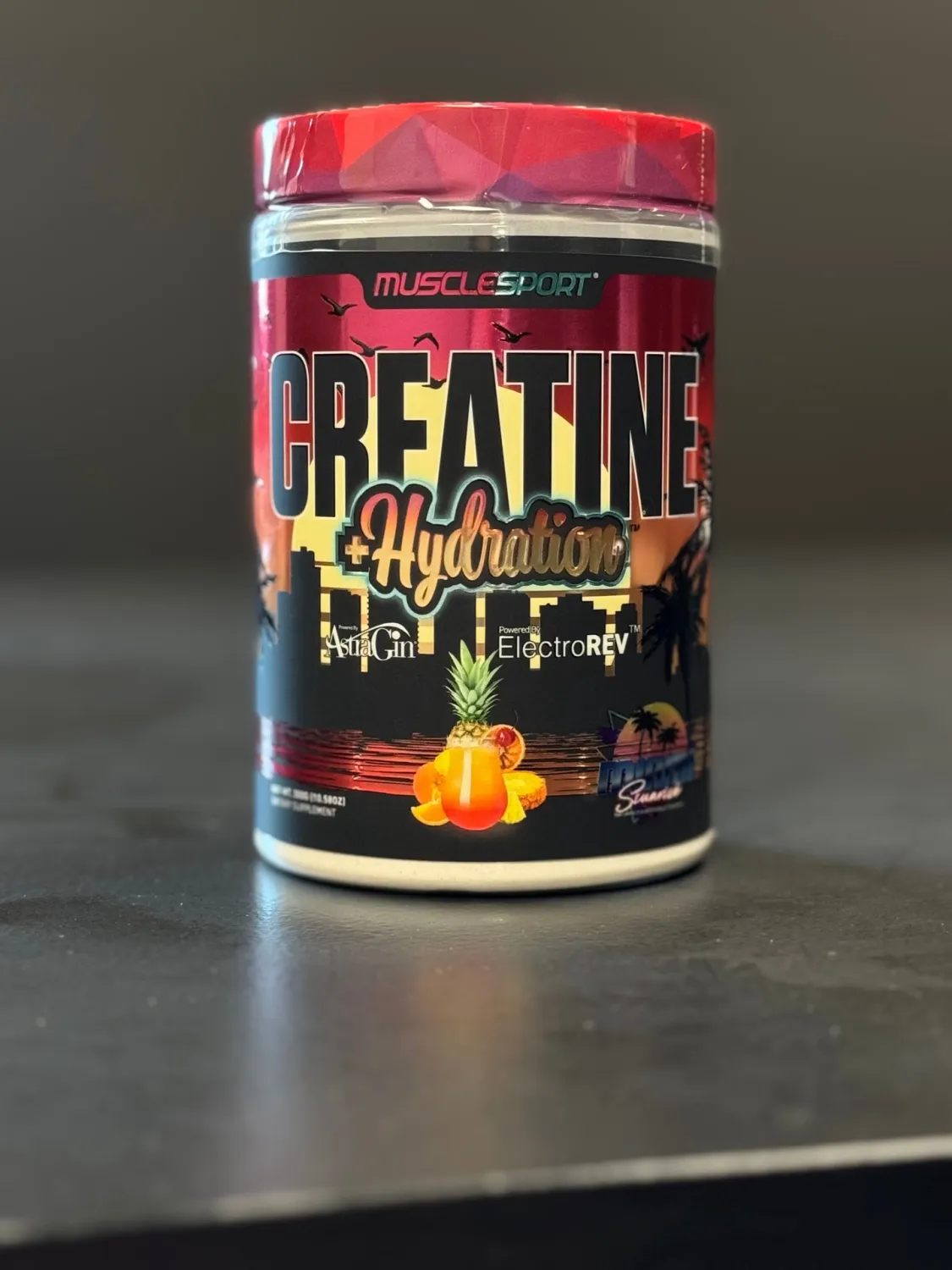 Musclesport Creatine + Hydration, Flavor: Miami Sunrise, Size: 60/30 Servings
