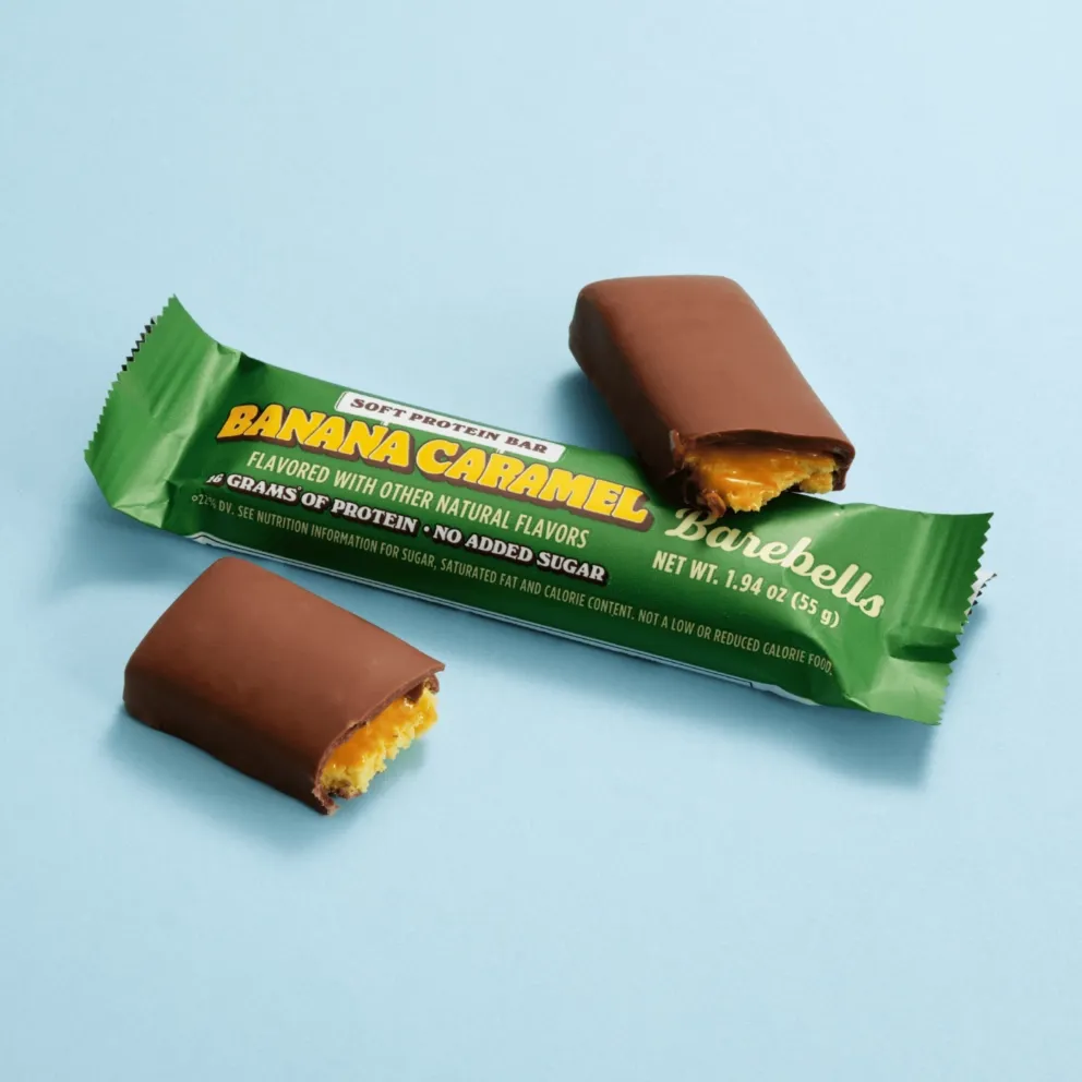 Barebells Soft Protein Bars, Flavor: Banana Caramel, Size: 1 Bar