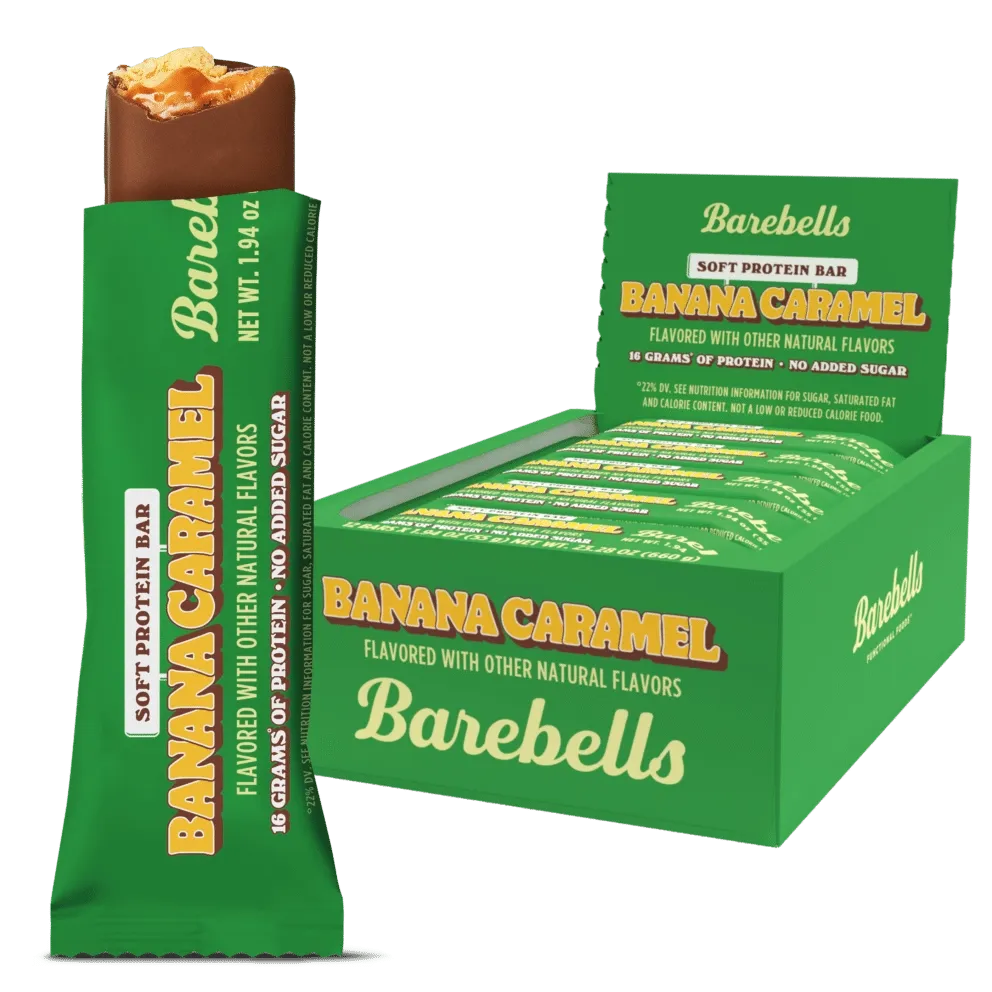 Barebells Soft Protein Bars, Flavor: Banana Caramel, Size: 12 Bars