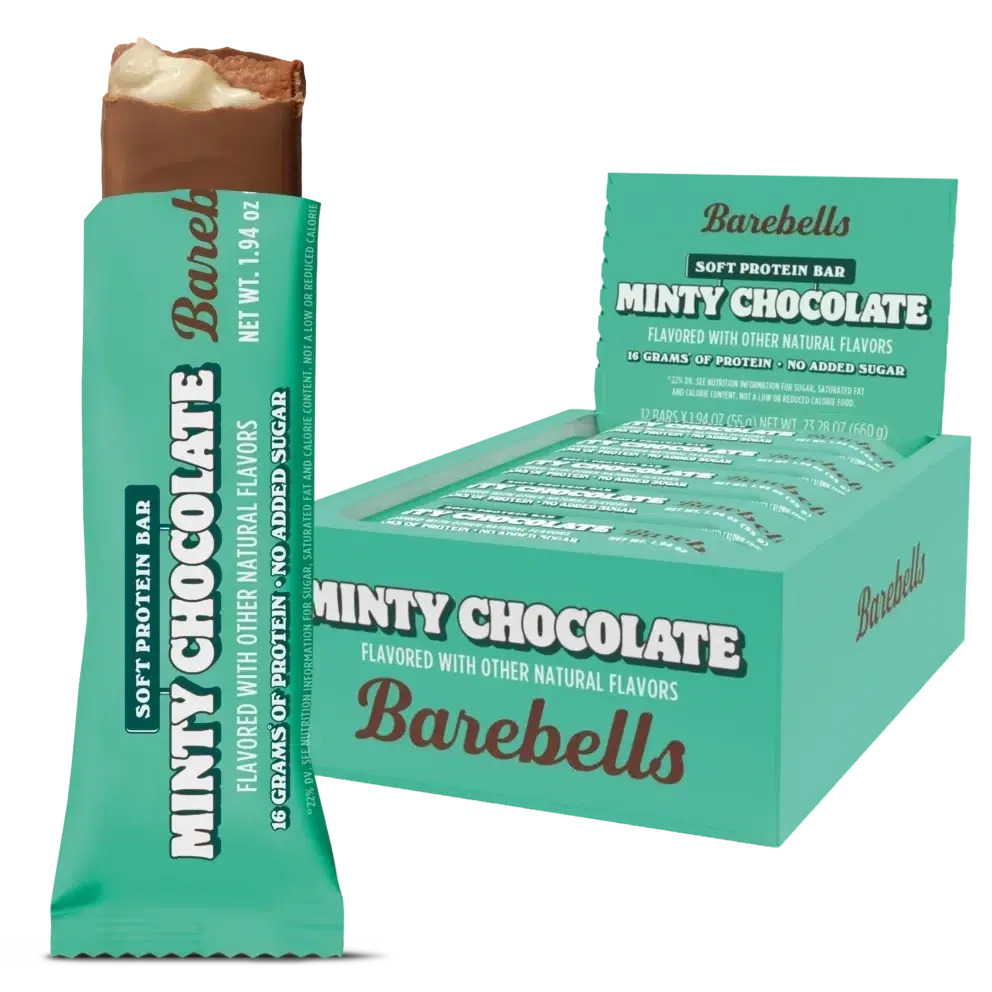 Barebells Soft Protein Bars, Flavor: Minty Chocolate, Size: 12 Bars