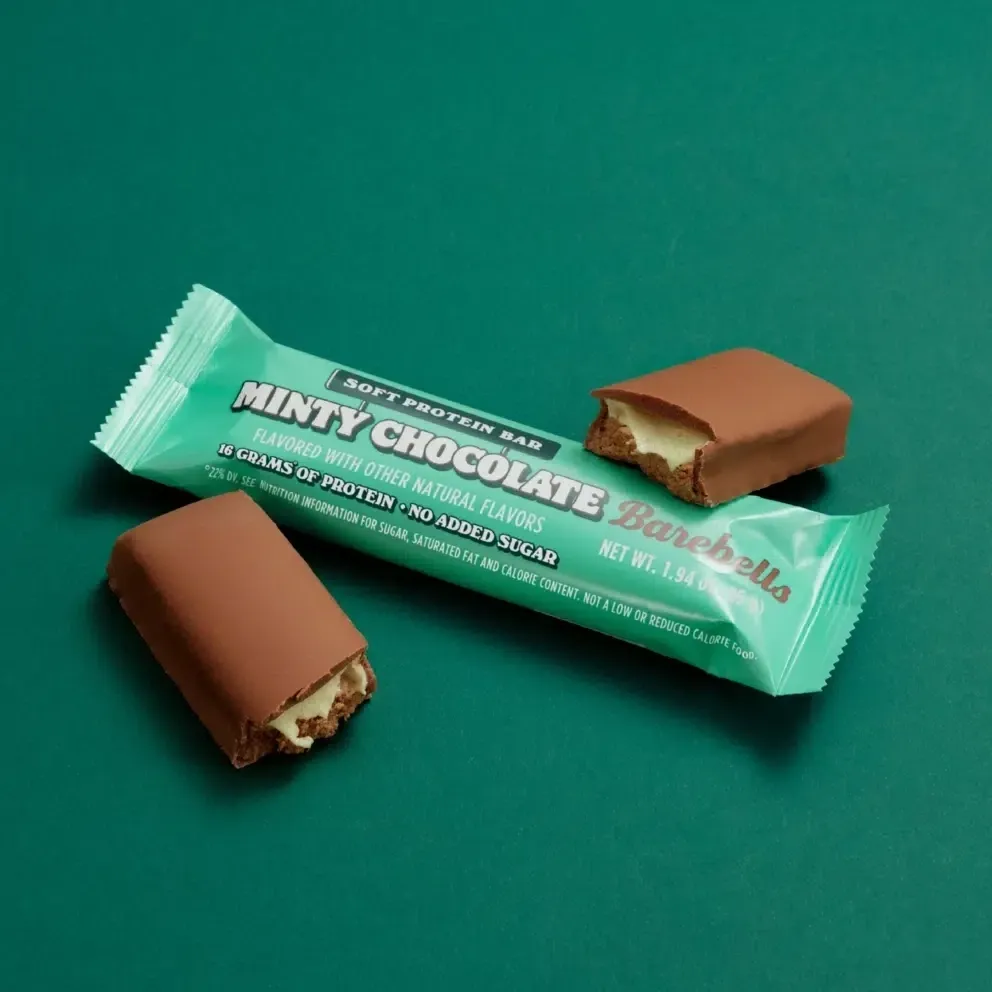 Barebells Soft Protein Bars, Flavor: Minty Chocolate, Size: 1 Bar