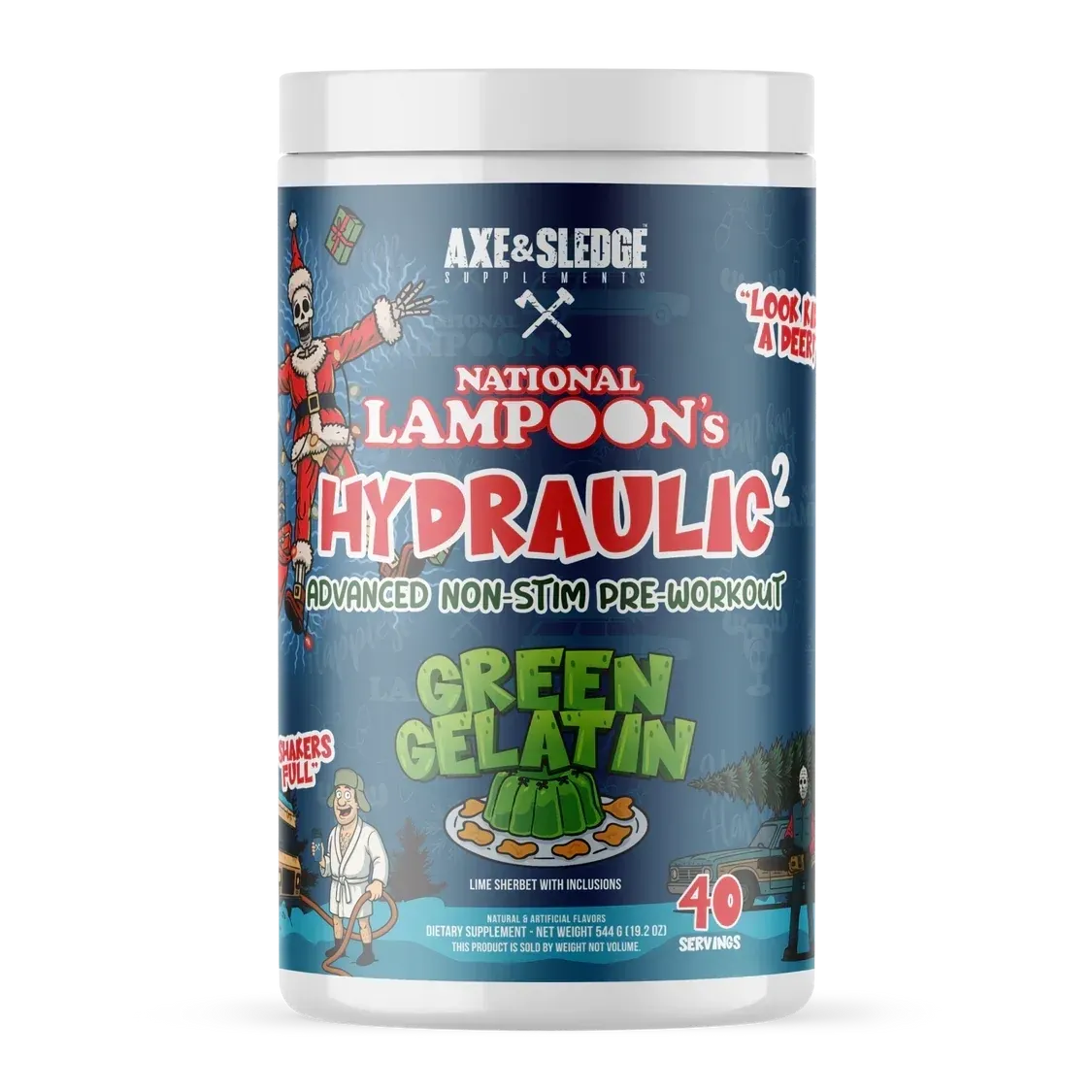 Axe and Sledge Hydraulic V2 Pre-Pump, Flavor: Green Gelatin (Lime Sherbet), Size: 40/20 Servings