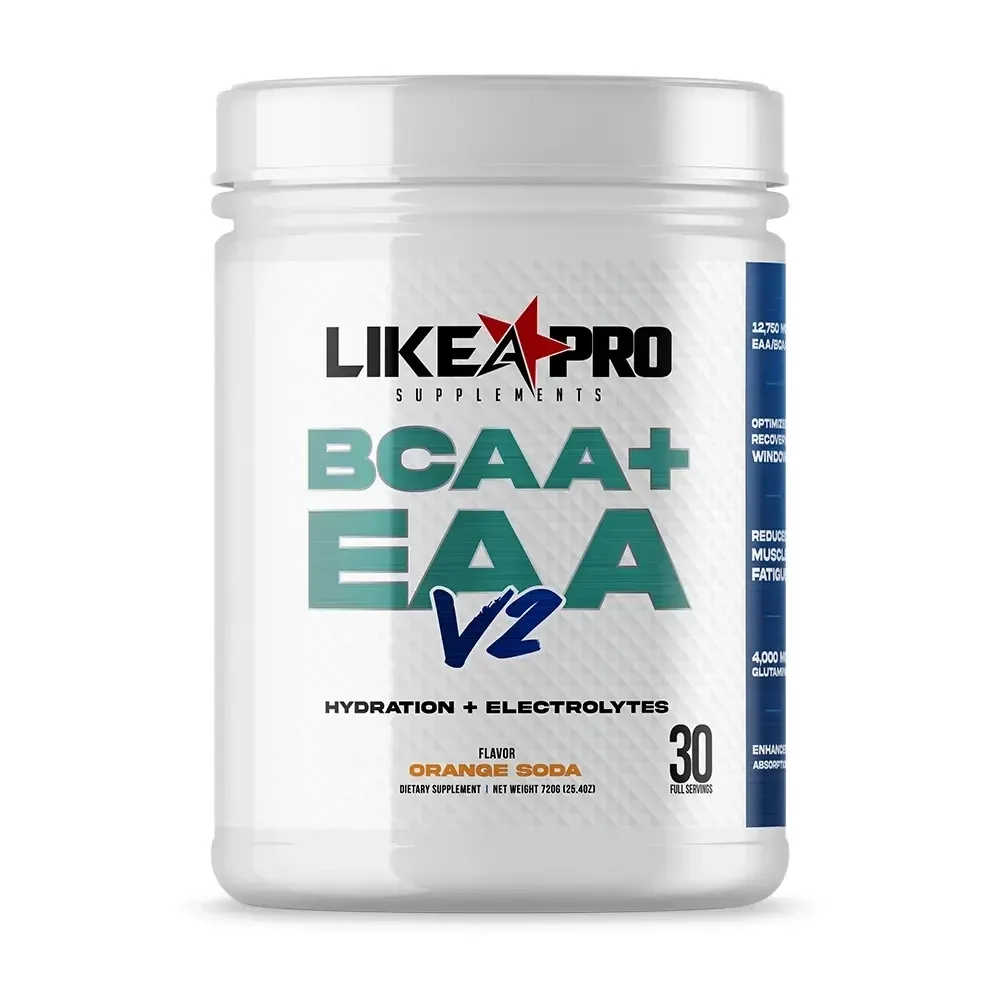 Like A Pro BCAA + EAA V2, Flavor: Orange Soda, Size: 30 Servings