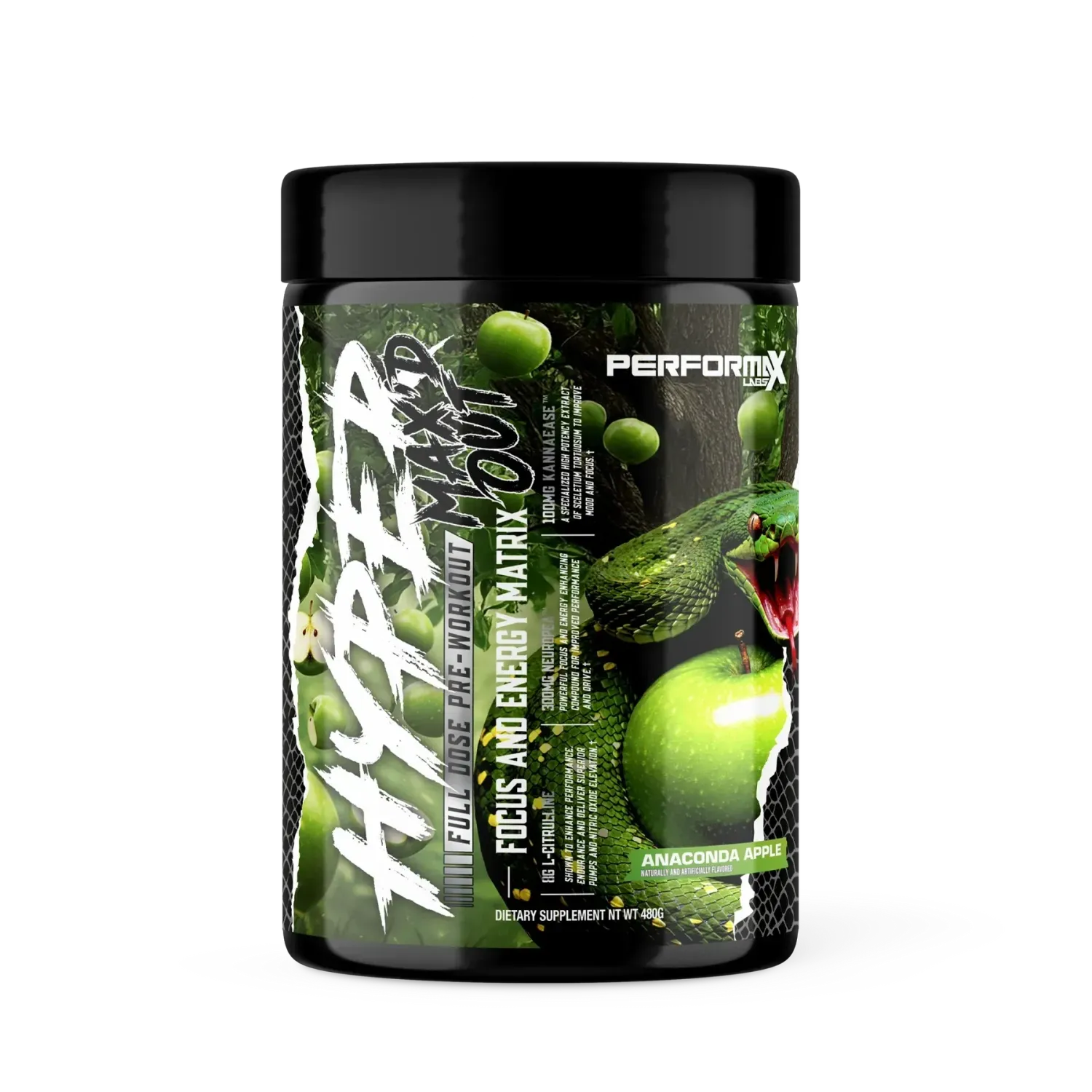 Performax Labs HyperMax'd Out, Flavor: Anaconda Apple, Size: 40/20 Servings