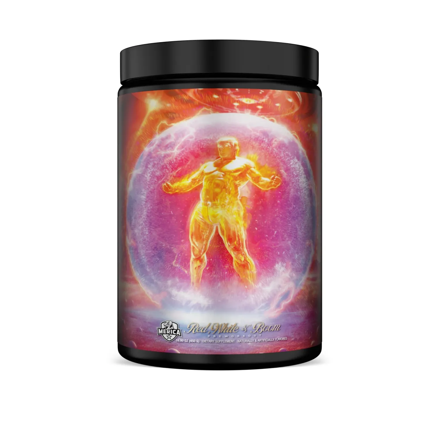 Merica Labz Red, White, and Boom NEW, Flavor: Orange Man Bad, Size: 20 Servings