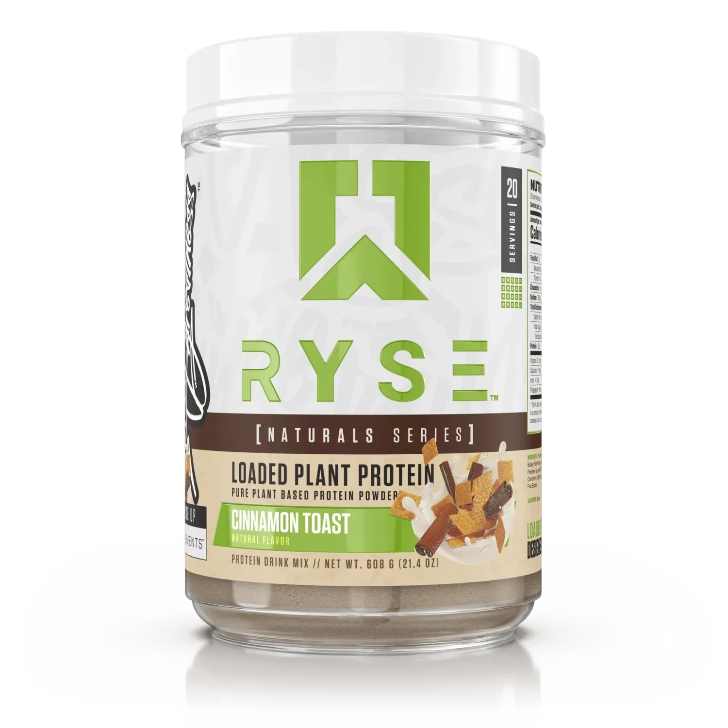 Ryse Loaded Plant Protein, Flavor: Cinnamon Toast, Size: 20 Servings