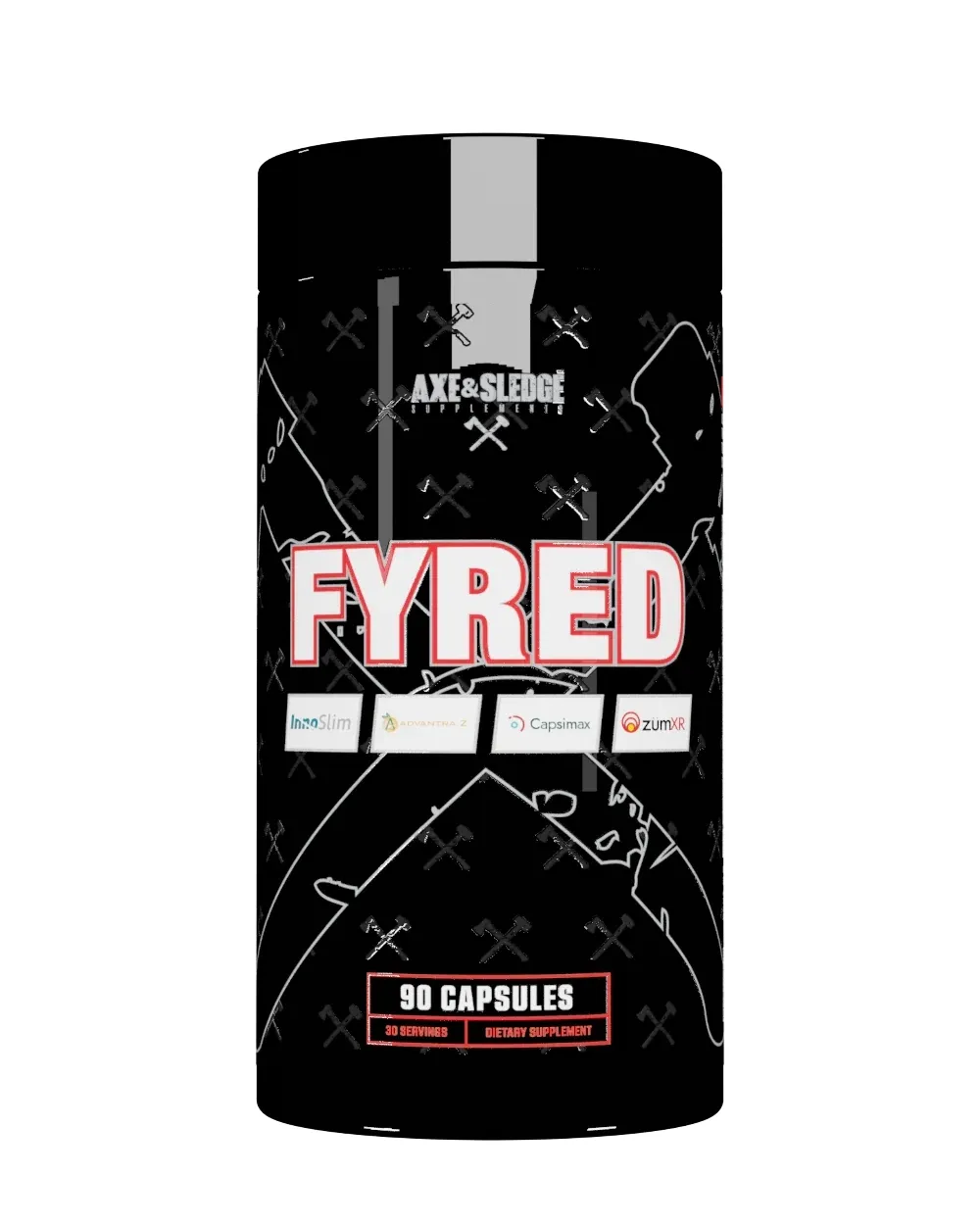 Axe and Sledge Fyred V2, Size: 90 Capsules