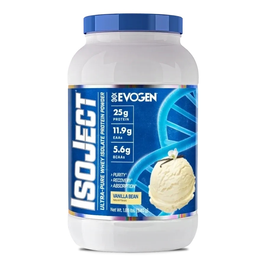 Evogen Isoject Whey Protein Isolate, Flavor: Vanilla Bean, Size: 26 Servings