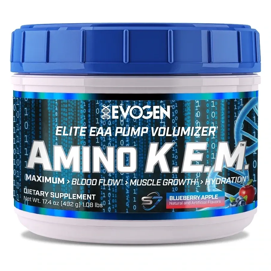 Evogen Amino KEM EAA, Flavor: Blueberry Apple, Size: 30 Servings