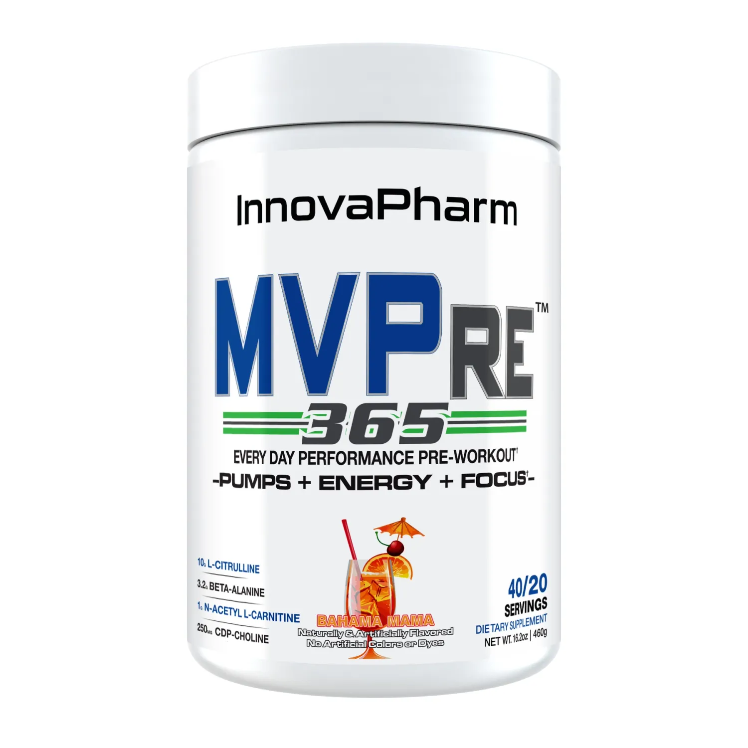 InnovaPharm MVPre 365, Flavor: Bahama Mama, Size: 40 Servings