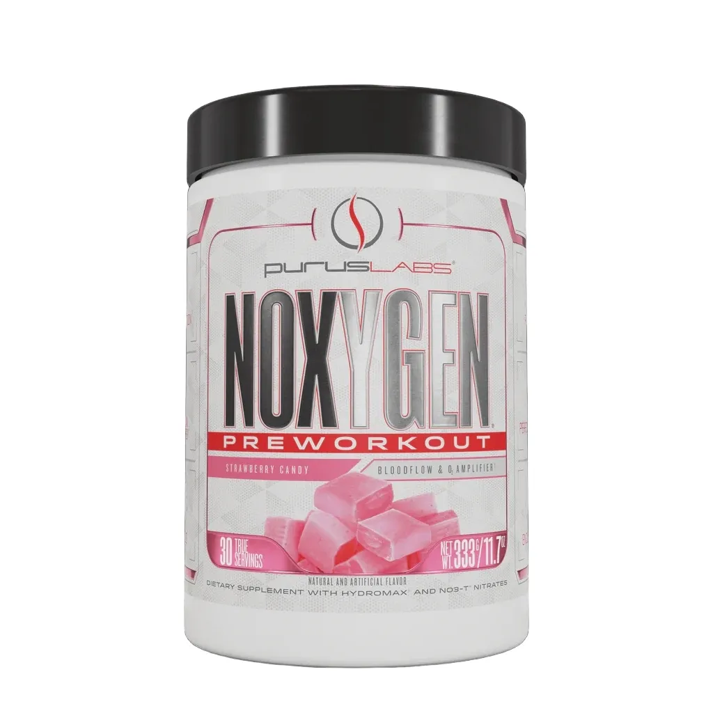 Purus Labs NOxygen Pre-Workout, Flavor: Strawberry Candy, Size: 30 Servings
