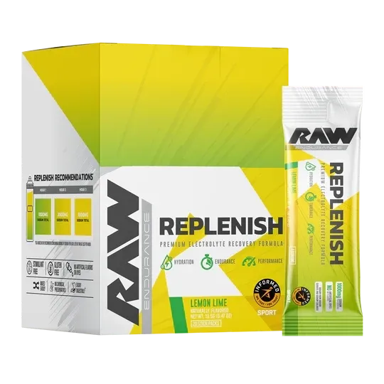Raw Nutrition Replenish Electrolytes, Flavor: Lemon Lime, Size: 20 Stick Packs