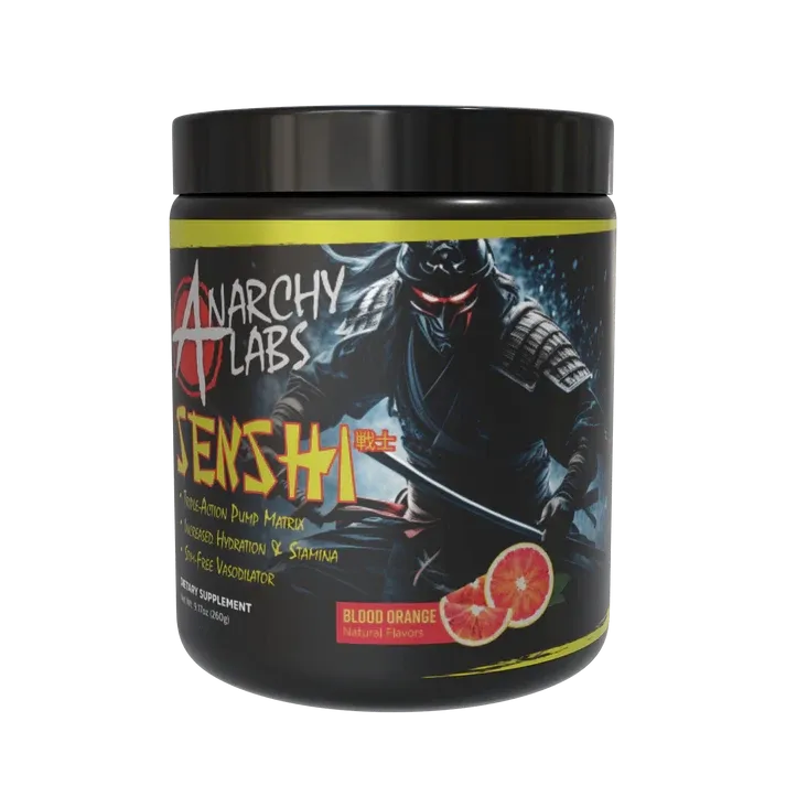 Anarchy Labs Senshi, Flavor: Blood Orange [best by 07/26], Size: 40/20 Servings