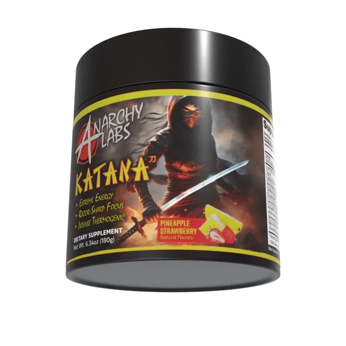 Anarchy Labs Katana, Flavor: Pineapple Strawberry [best by 07/26], Size: 40/20 Servings
