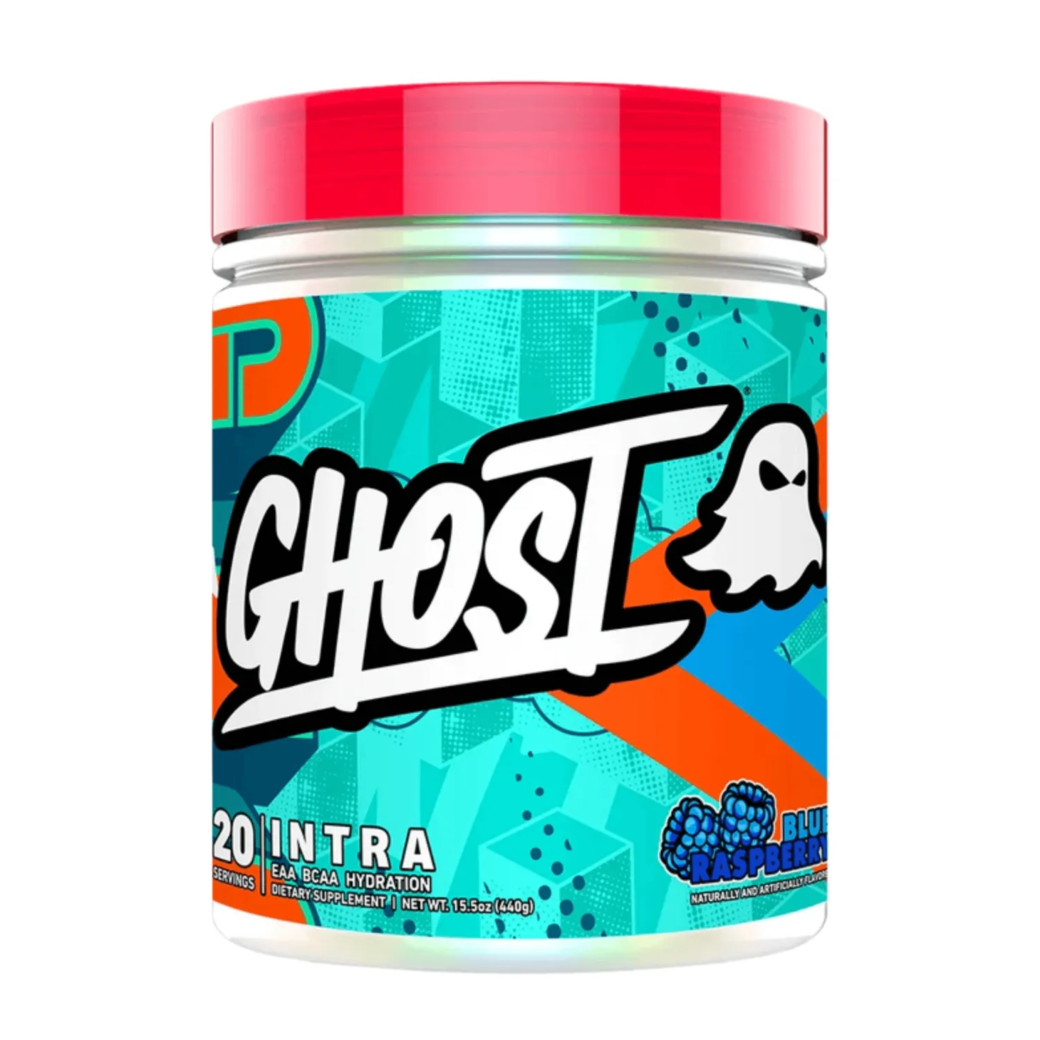 Ghost Intra, Flavor: Blue Raspberry, Size: 20 Servings