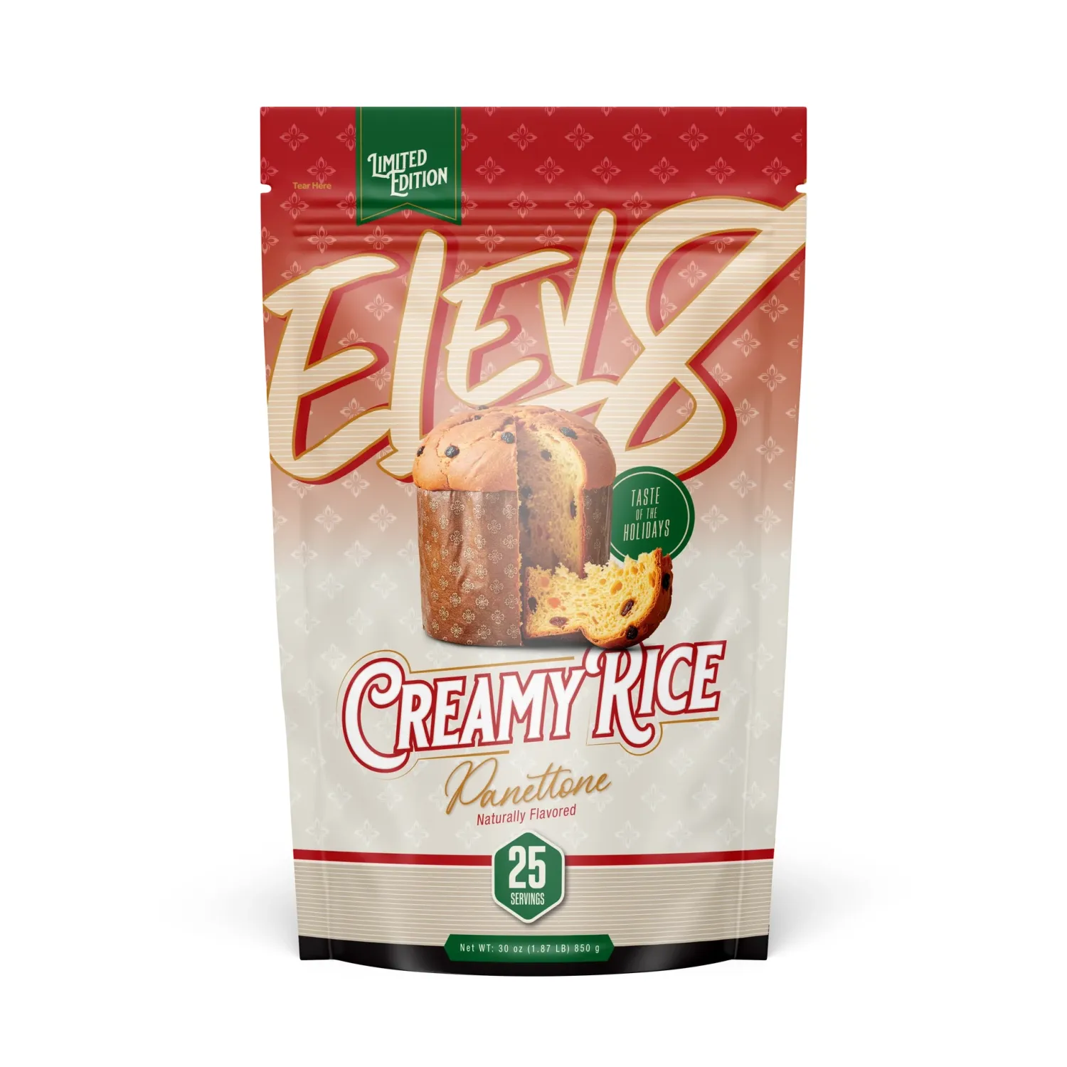 Elev8 Foods Creamy Rice, Flavor: Panettone, Size: 25 Servings