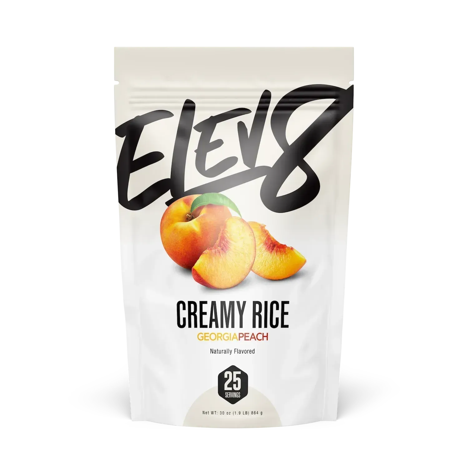 Elev8 Foods Creamy Rice, Flavor: Georgia Peach, Size: 25 Servings