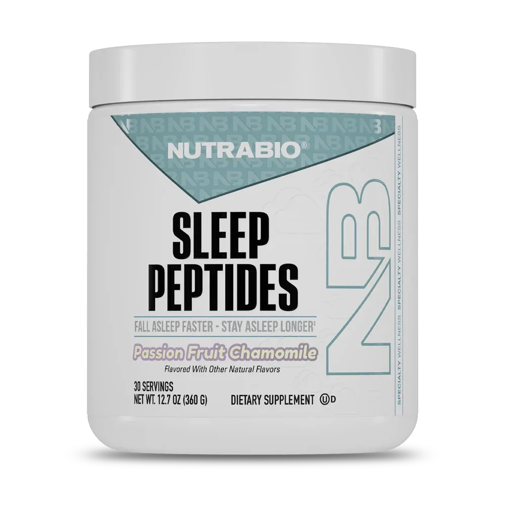NutraBio Sleep Peptides, Flavor: Passion Fruit Chamomile, Size: 30 Servings