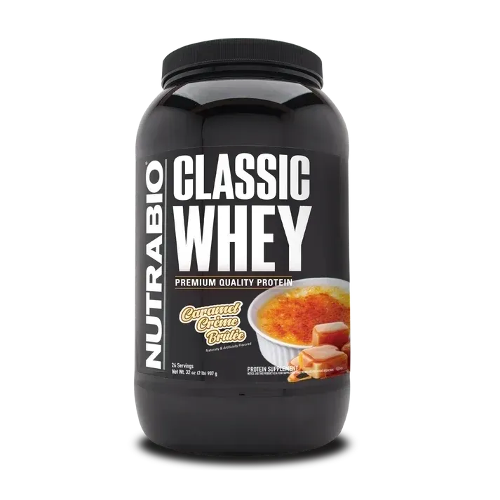 NutraBio Classic Whey Protein 2 lb, Flavor: Caramel Creme Brulee, Size: 2 lb