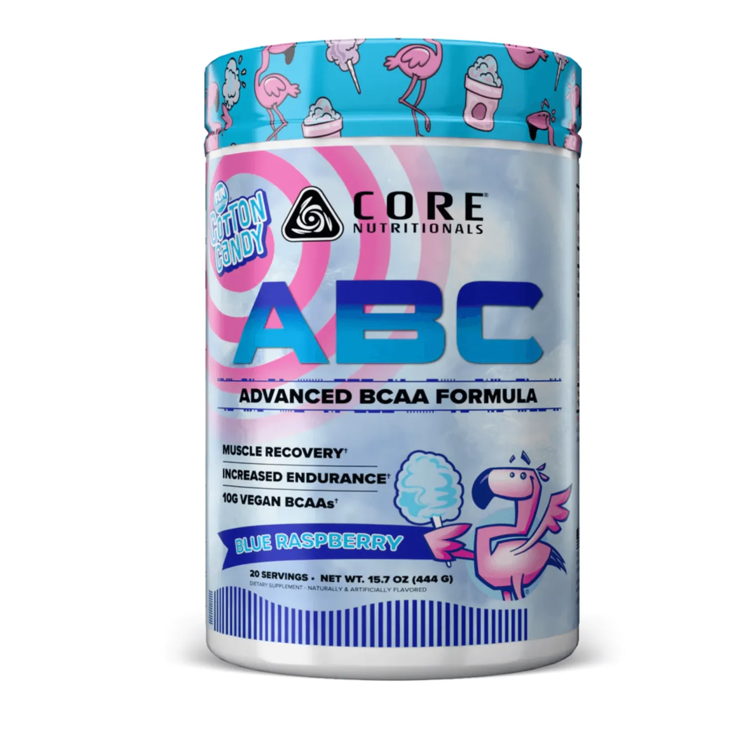 Core Nutritionals ABC BCAA Supplement, Flavor: Fun Sweets Blue Raspberry, Size: 20 Servings