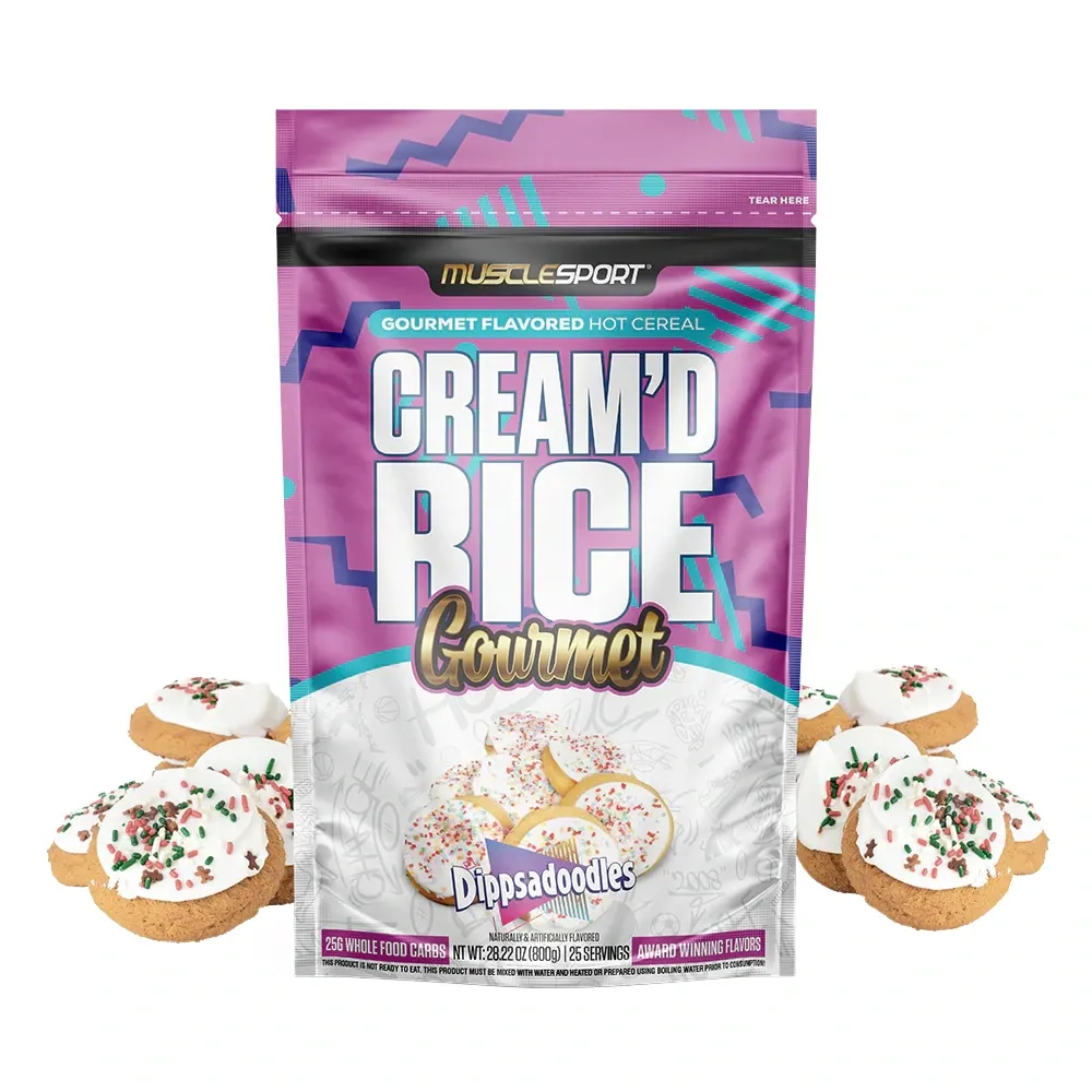Musclesport Cream'd Rice Gourmet Hot Rice Cereal, Flavor: Dippsadoodle, Size: 25 Servings