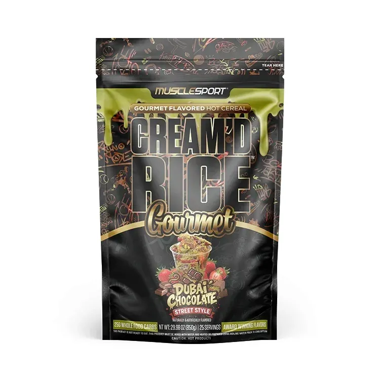 Musclesport Cream'd Rice Gourmet Hot Rice Cereal, Size: 25 Servings, Flavor: Dubai Chocolate