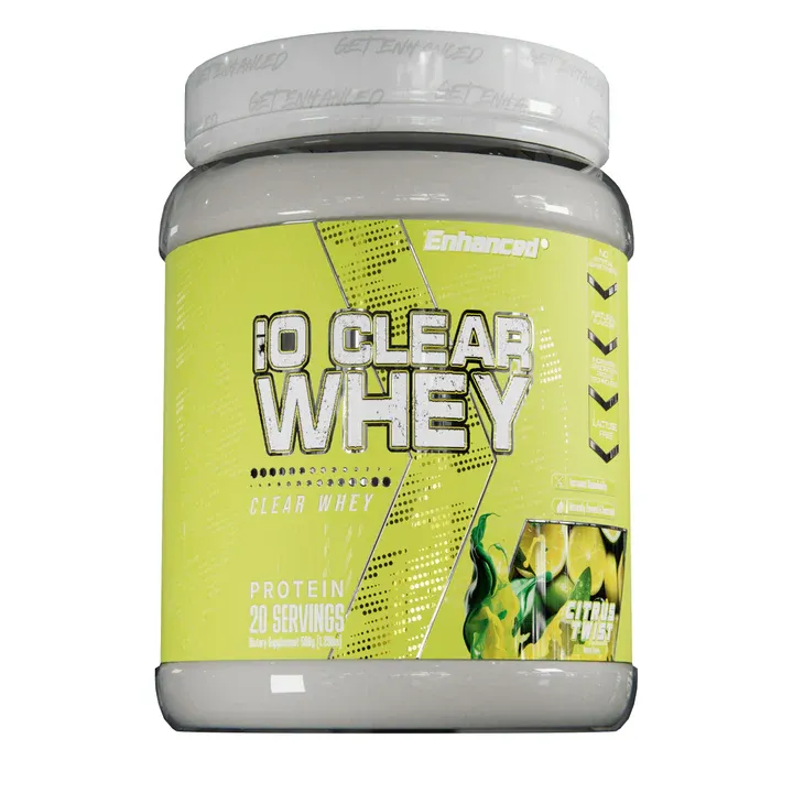 Enhanced Labs iO Clear Whey, Flavor: Citrus Twist, Size: 25 Servings