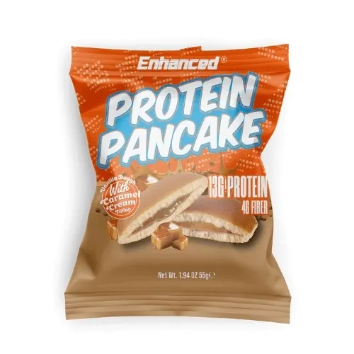 Enhanced Labs Protein Pancakes, Flavor: Vanilla Dough w/ Caramel Cream, Size: Case of 10