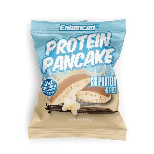 Enhanced Labs Protein Pancakes, Flavor: Vanilla Dough w/ Vanilla Cream, Size: Case of 10