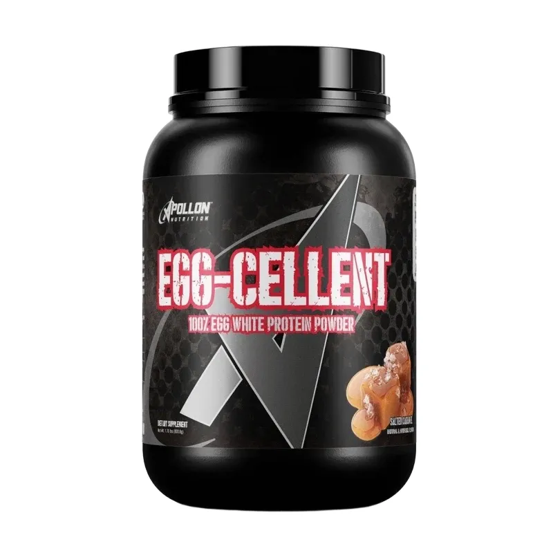 Apollon Nutrition Egg-Cellent Pure Egg White Protein, Flavor: Salted Caramel, Size: 26 Servings