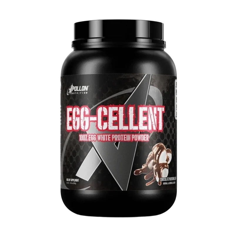 Apollon Nutrition Egg-Cellent Pure Egg White Protein, Flavor: Chocolate Marshmallow, Size: 26 Servings