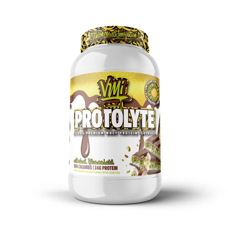 VMI Sports Protolyte 100% Isolate Protein 25 Servings, Flavor: Dubai Chocolate, Size: 25 Servings