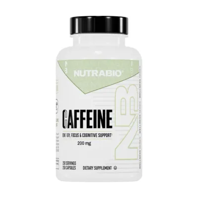 NutraBio Caffeine 200 mg 250 Capsules NutraBio Caffeine 200 mg 250 Capsules