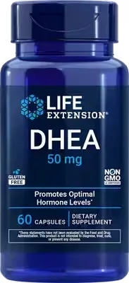 Life Extension DHEA 50mg, Size: 60 Capsules