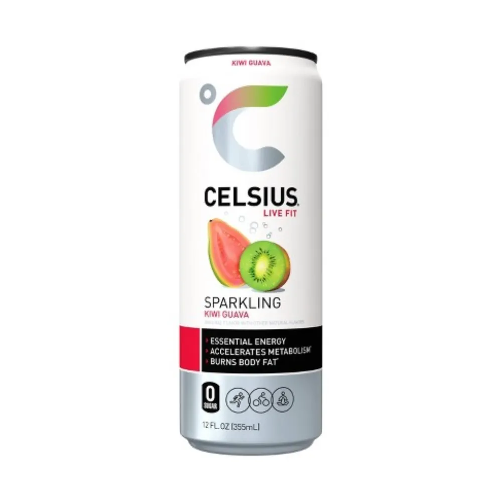 Celsius Energy Drinks, Flavor: Kiwi Guava, Size: 1 Can (12 fl oz)