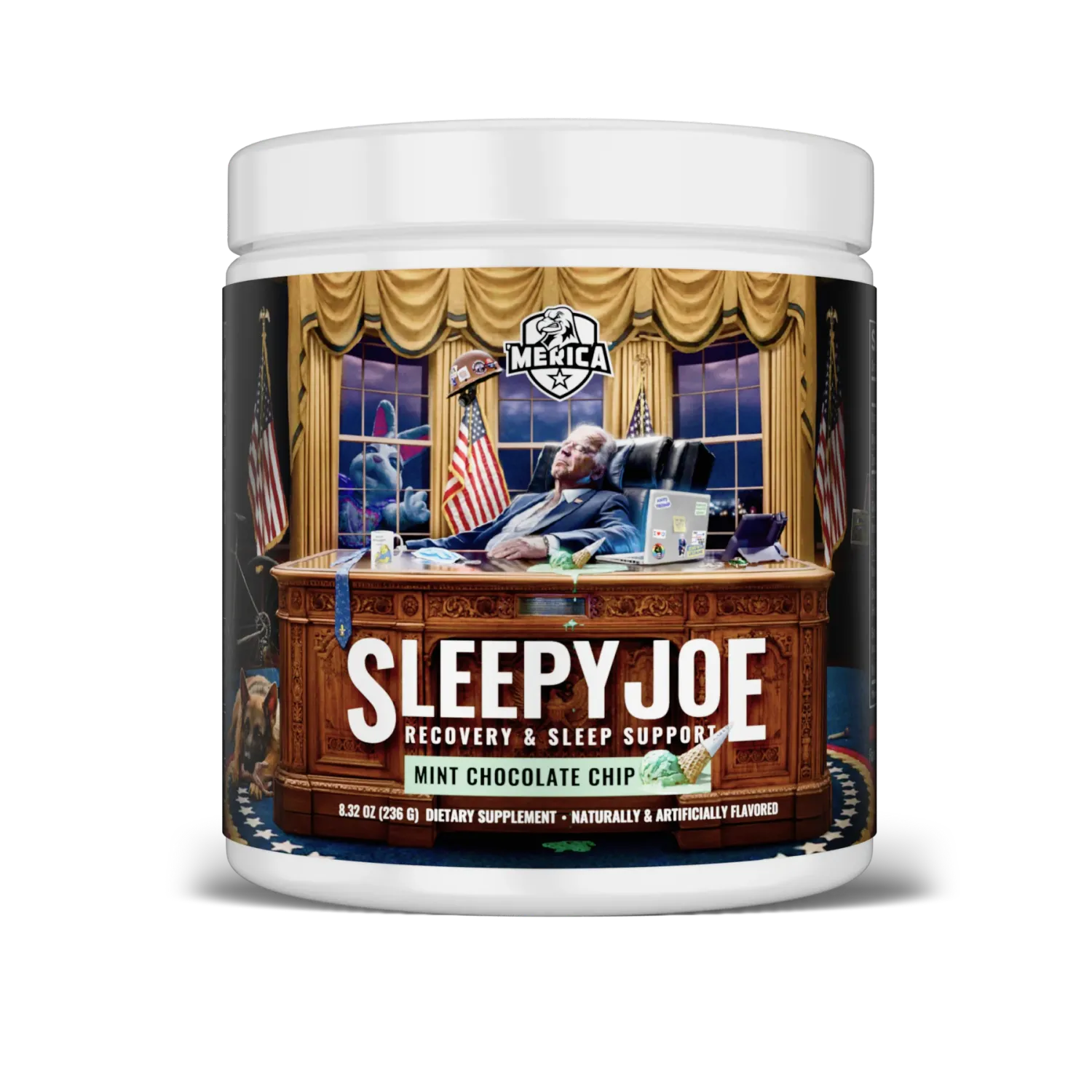 Merica Labz Sleepy Joe Sleep Aid, Flavor: Mint Chocolate Chip, Size: 20 Servings