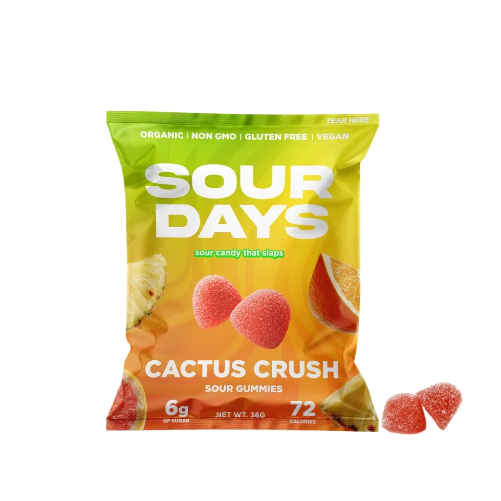 Sour Days Sour Gummies, Flavor: Cactus Crush, Size: 1 Bag