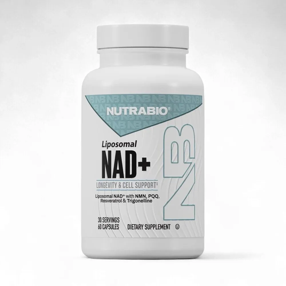 NutraBio Liposomal NAD+, Size: 60 Vegetable Capsules
