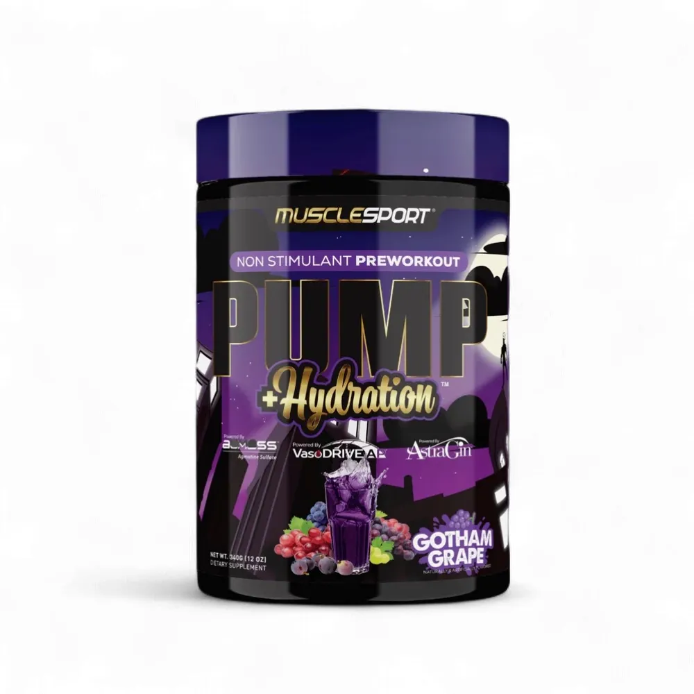 Musclesport Pump + Hydration, Flavor: Gotham Grape, Size: 40 Servings