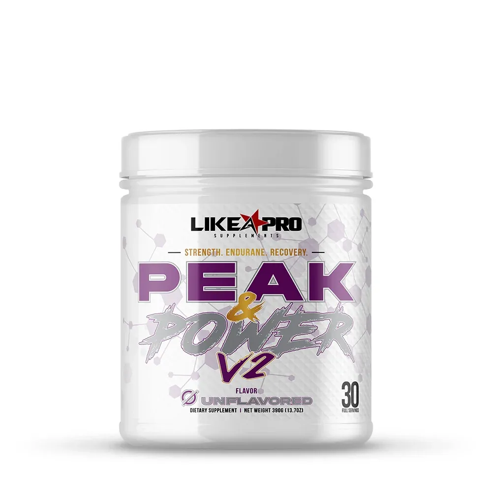 Like A Pro Peak &amp; Power Creatine Complex V2, Flavor: Unflavored, Size: 30 Servings