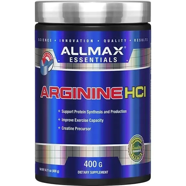 Allmax Arginine HCI, Flavor: Unflavored, Size: 400 g