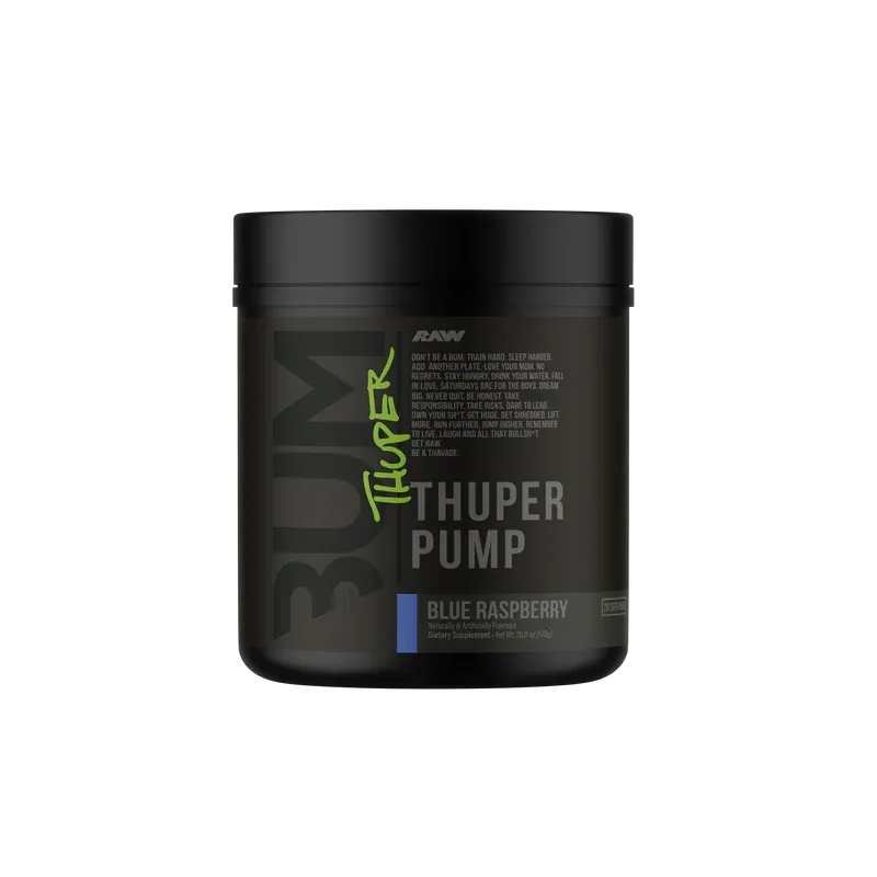 Raw Nutrition Cbum Series Thuper Pump, Flavor: Blue Raspberry, Size: 20 Servings