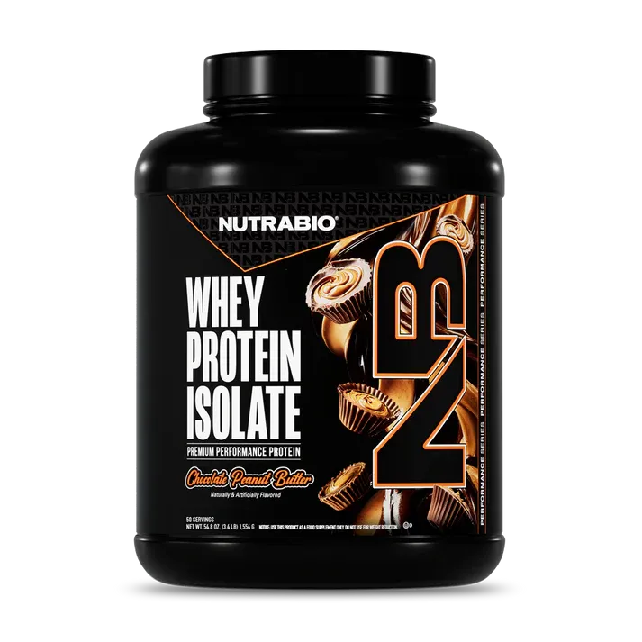 NutraBio Whey Protein Isolate 50 Servings, Flavor: Chocolate Peanut Butter Bliss, Size: 50 Servings