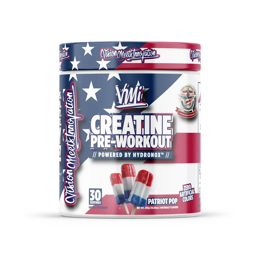 VMI Sports Creatine Pre-Workout, Flavor: Patriot Pop, Size: 30 Servings