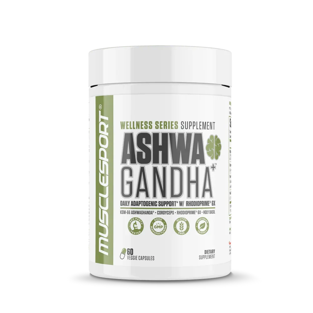 MuscleSport Ashwagandha+, Size: 60 Capsules
