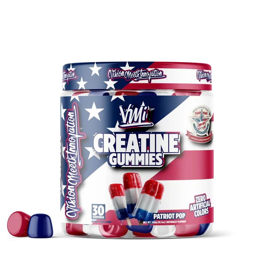 VMI Sports Creatine Gummies, Flavor: Patriot Pop, Size: 30 Servings