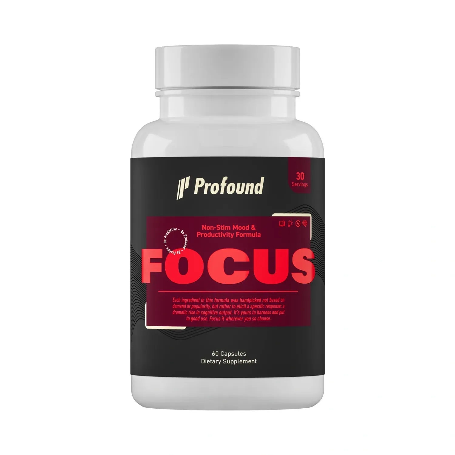 Profound Focus, Size: 60 Capsules