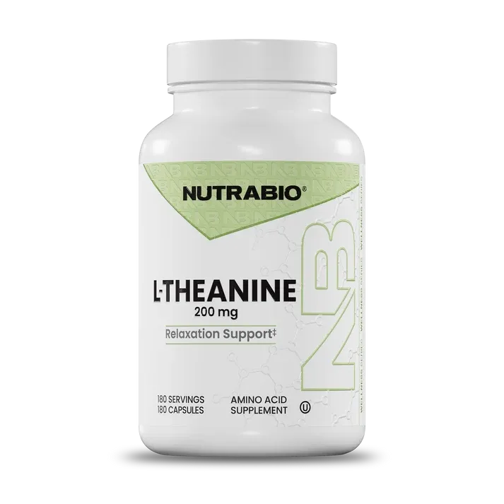 NutraBio L-Theanine 180 Capsules, Size: 180 Capsules