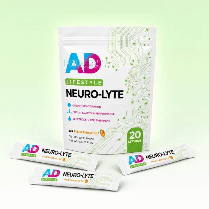 Project AD Neuro-Lyte, Flavor: Fresh Pressed OJ, Size: 20 Servings