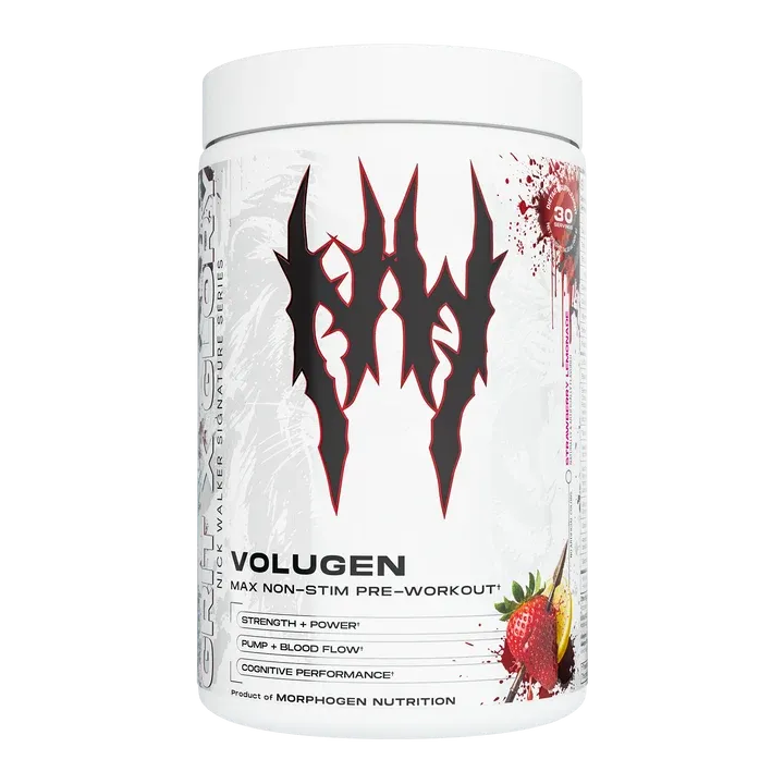 Morphogen Nutrition Nick Walker Signature Series Volugen Max, Flavor: Strawberry Lemonade, Size: 30/15 Servings